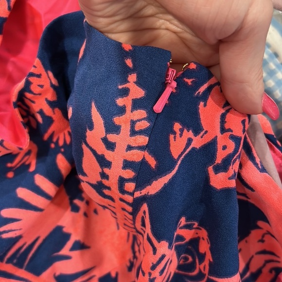 Lilly Pulitzer Vibrant Blue and Pink Tropical Dress - Picture 8 of 9
